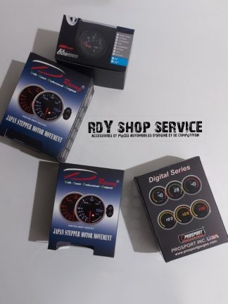 Manomètres de performance ( Turbo : 3/4 et 5 bar, AFR, Pression d'Huile, EGT : Gaz d'Echappement, Température d'Huile.