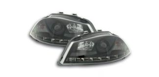 Phare Daylight LED look DRL Seat Ibiza type 6L 03-08 noir