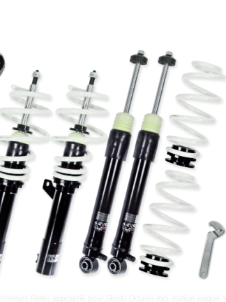 Suspension combiné fileté Amortisseurs filetés approprié pour Skoda Octavia 1Z RS, VRS, 1.9TDi / DSG, 2.0TDi / DSG